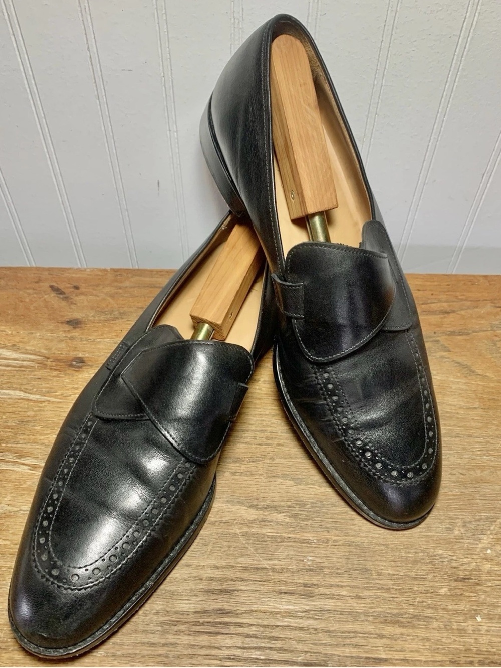 Rare 3DM Lifestyle Black Leather Butterfly Loafers Men’s US 12 /UK 11